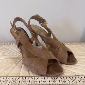 Michael Kors Tan Suede Heels